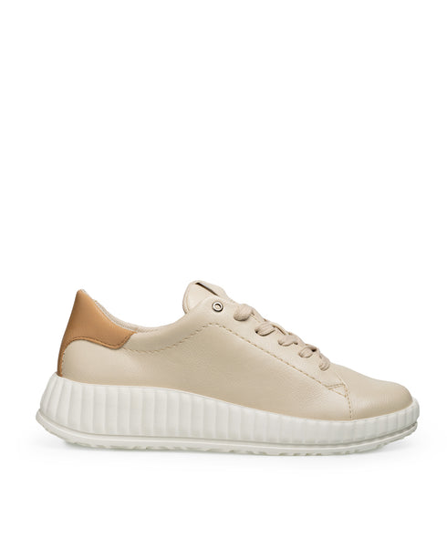 Tenis Beige Talón Nude 16203